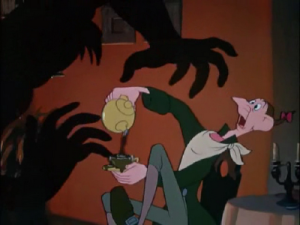 The easily frightened Ichabod Crane